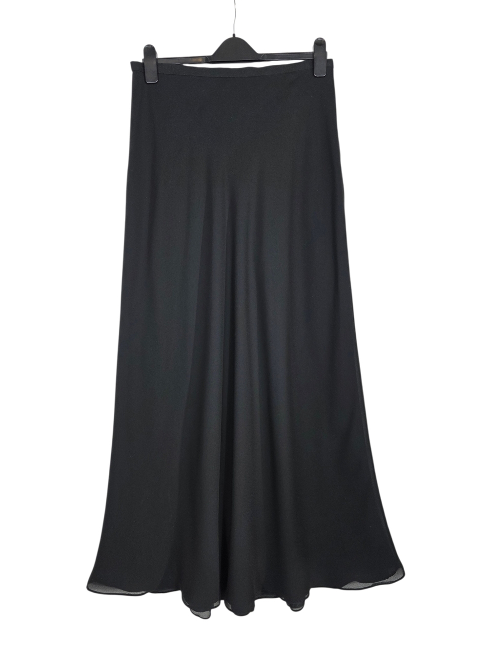 Kay Unger Evenings flowy chiffon whimsical Black A-Line long Skirt